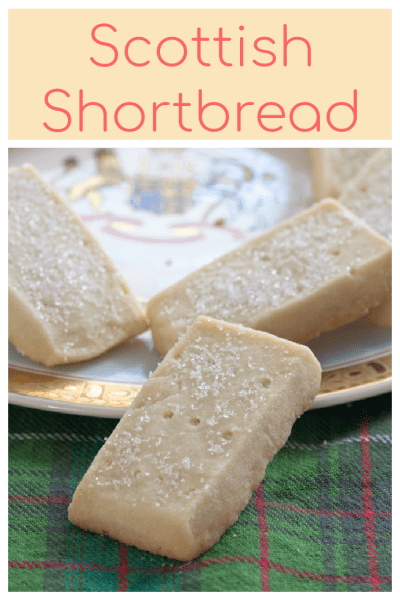 Scottish shortbread cookies - image for Pinterest.