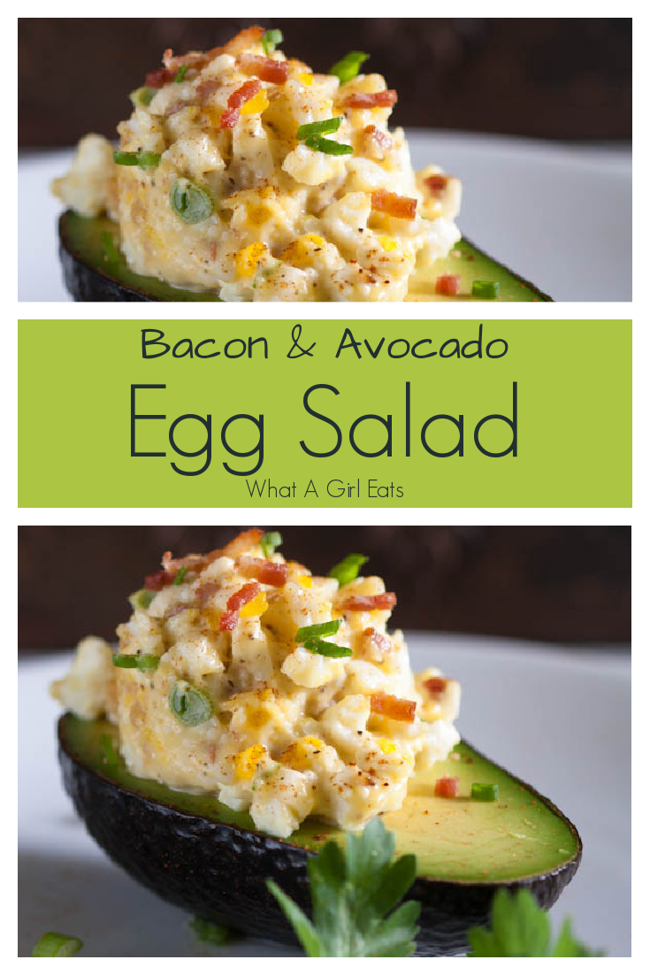 Bacon, Avocado and Egg Salad is low carb, Whole30 compliant and Paleo.
