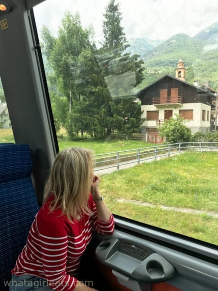 girl on a train.