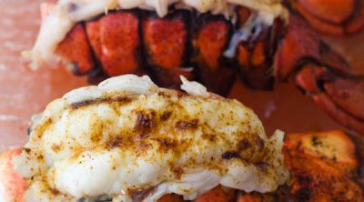 Broiled lobster tail