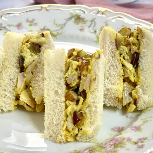 coronation salad tea sandwiches.