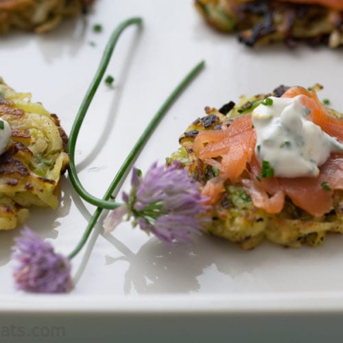 zucchini pancakes.