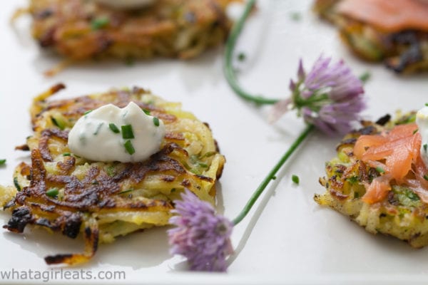 zucchini pancakes.