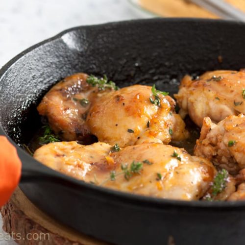 Apricot-Ginger Glazed Chicken - What A Girl Eats