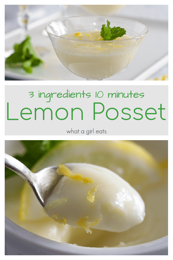 rich and creamy Lemon Posset. The easiest dessert you've probably never heard of! No baking and just 10 minutes to prepare.