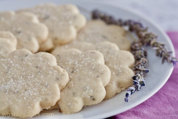 lavender shortbread cookies.