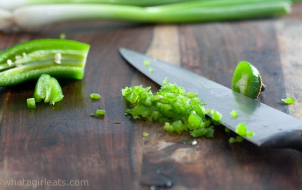 finely minced jalapeno.