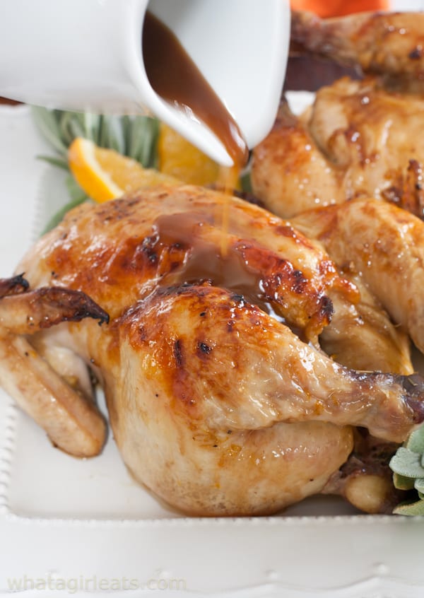 Slow Cooker Cornish Game Hens with Grand Marnier Sauce