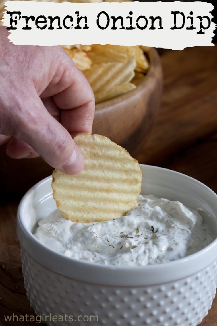 This French Onion dip recipe will remind you of the one you grew up with in the 60s and 70s. Perfect with chips or veggies.