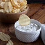 french onion dip with chip