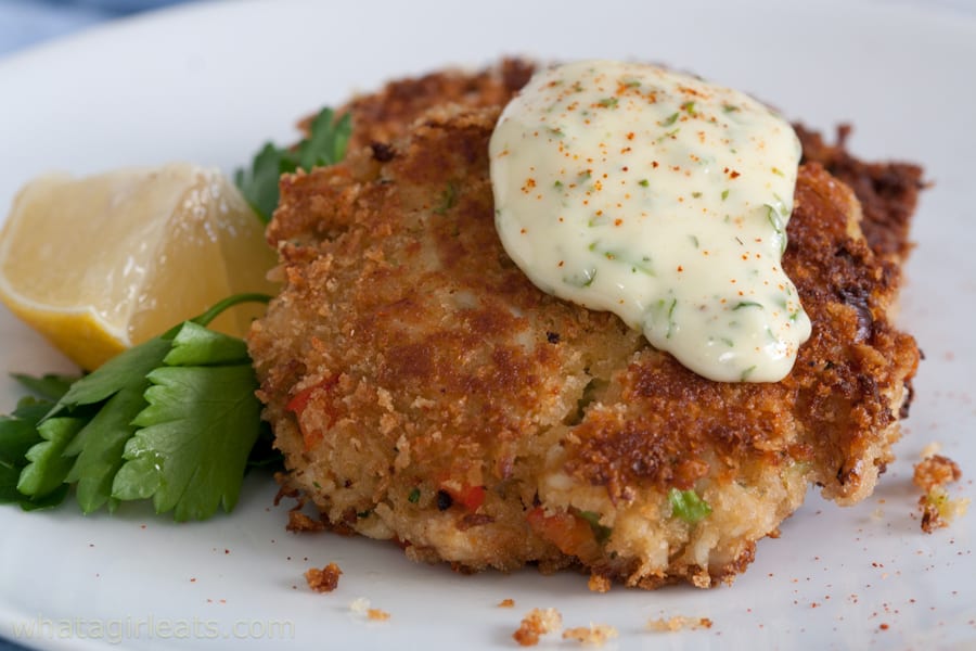 Crab Cake Sauce {Crab Cake Recipe} What A Girl Eats