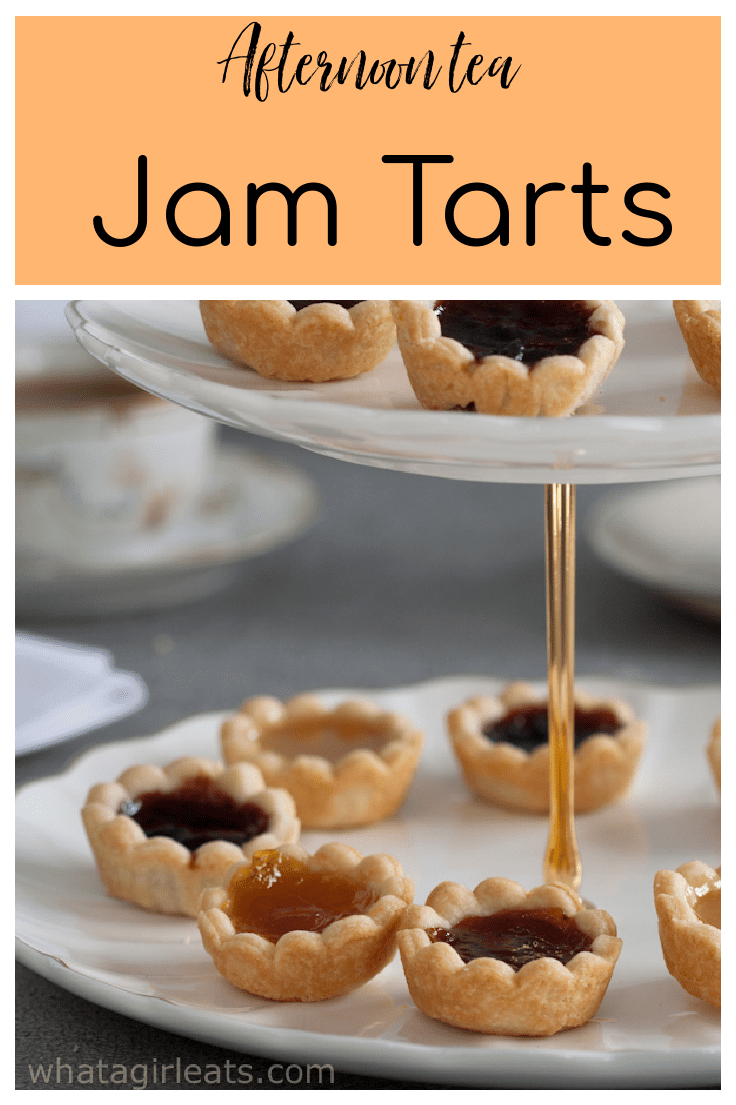 These miniature fruit tarts are filled with various flavors of fruit jams and curds. Perfect for an afternoon tea.