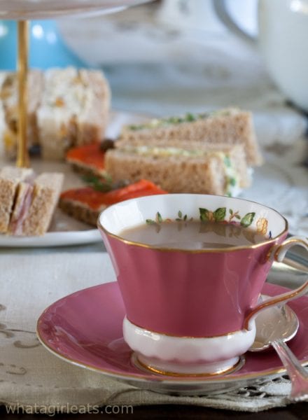 afternoon tea sandwiches and tea