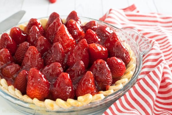 top shot strawberry pie.