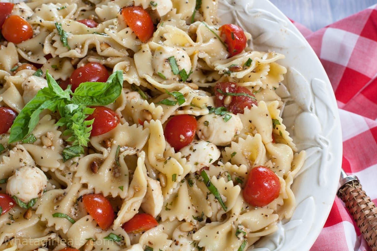 Caprese Pasta Salad - What A Girl Eats