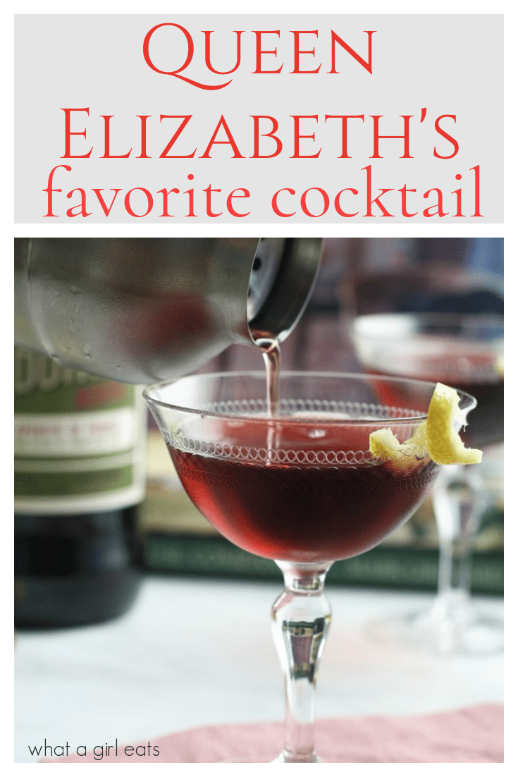 Dubonnet and gin; Queen Elizabeth the ll's favorite cocktail.