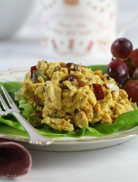 curried coronation chicken salad.