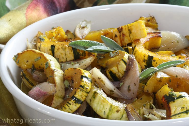 Roasted Delicata Squash With Sage