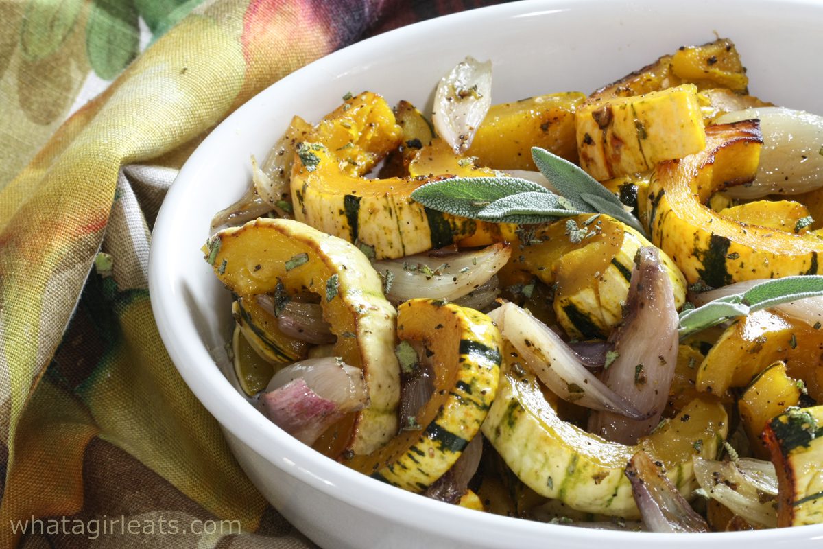 Roasted Delicata Squash With Sage - What A Girl Eats