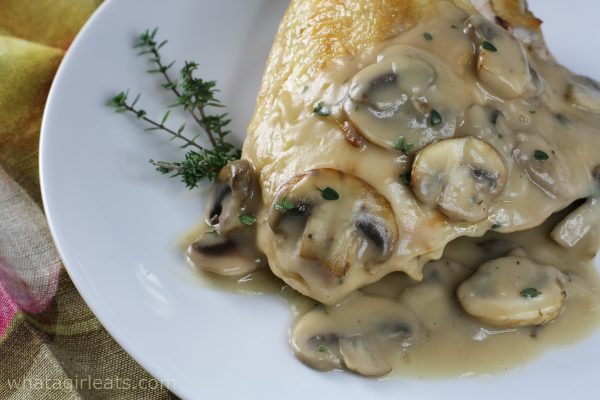 mushroom sauce.