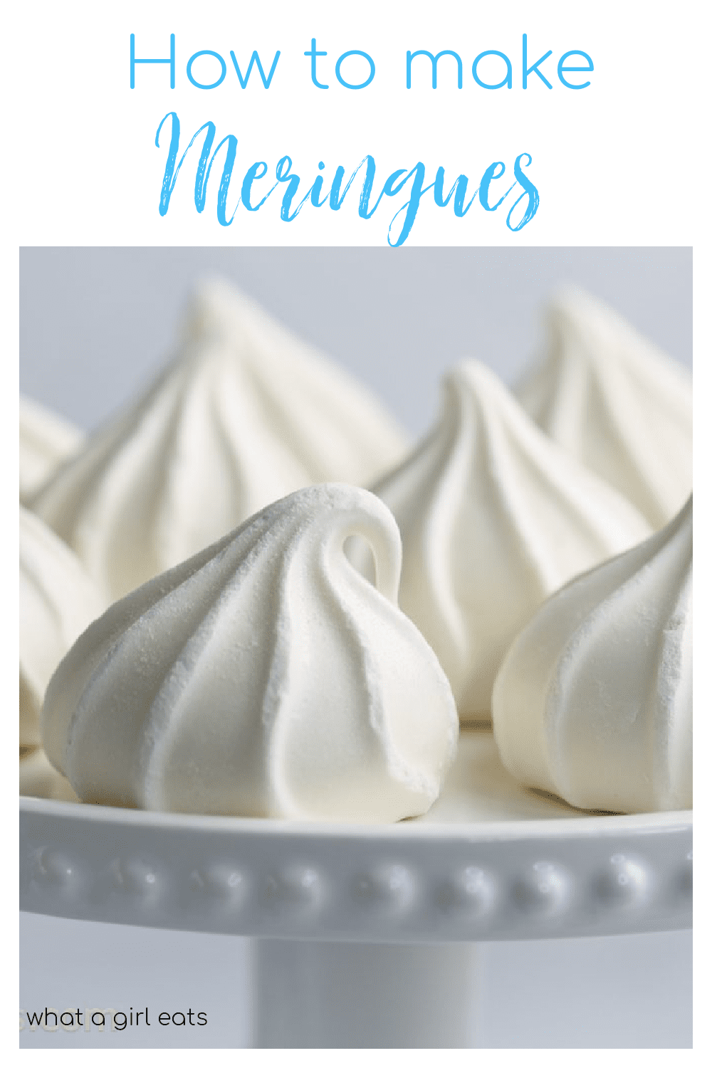 Everything you need to know about how to make meringue, meringue cookies and shells for pavlova.