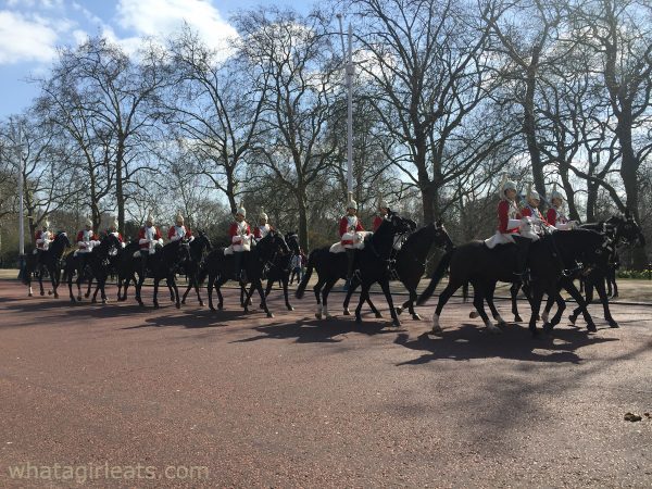 Horse guards on the Mall.