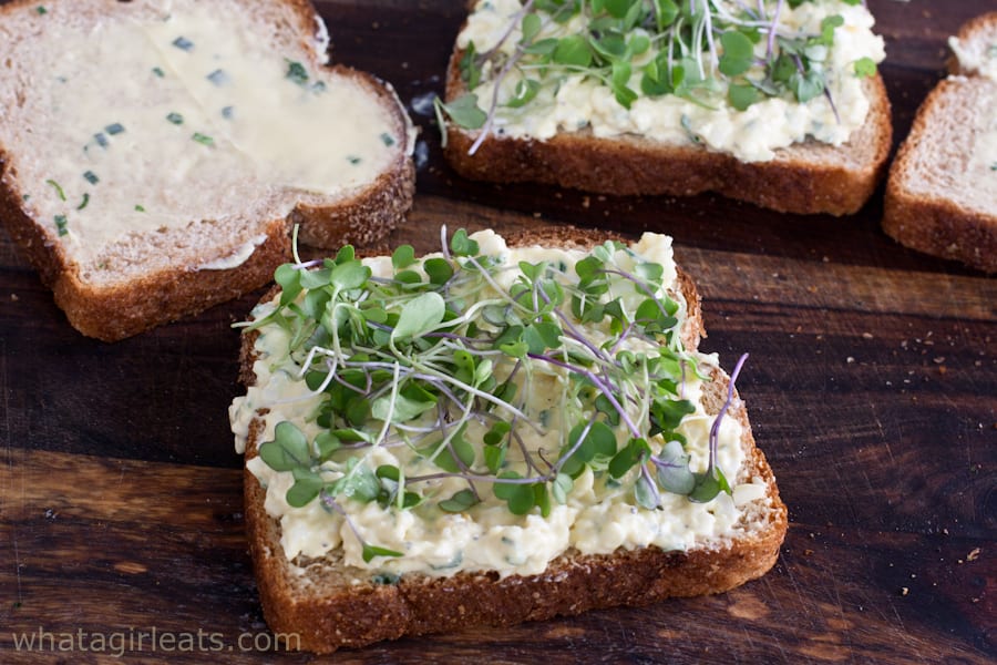 Egg Salad Sandwich - What A Girl Eats