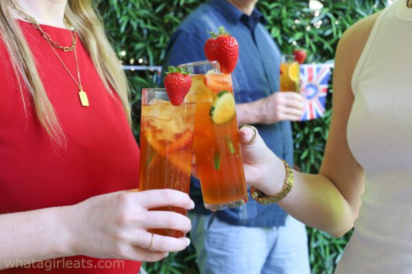 pimm's cup at a party.