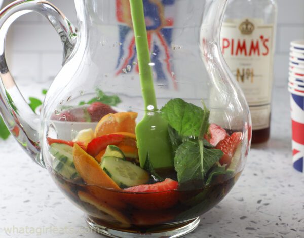 pimm's in pitcher.