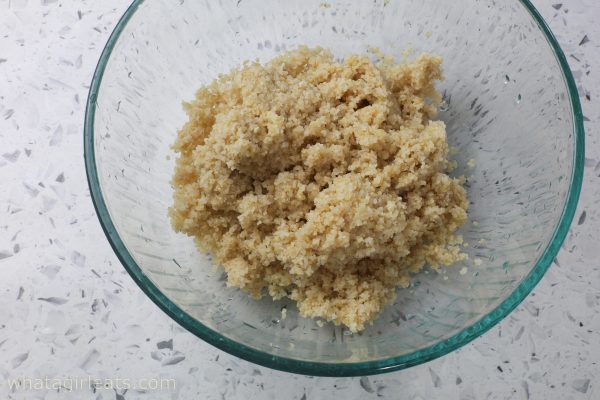 Soaked and dried bulgur wheat.