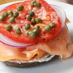 lox and bagel sandwich.