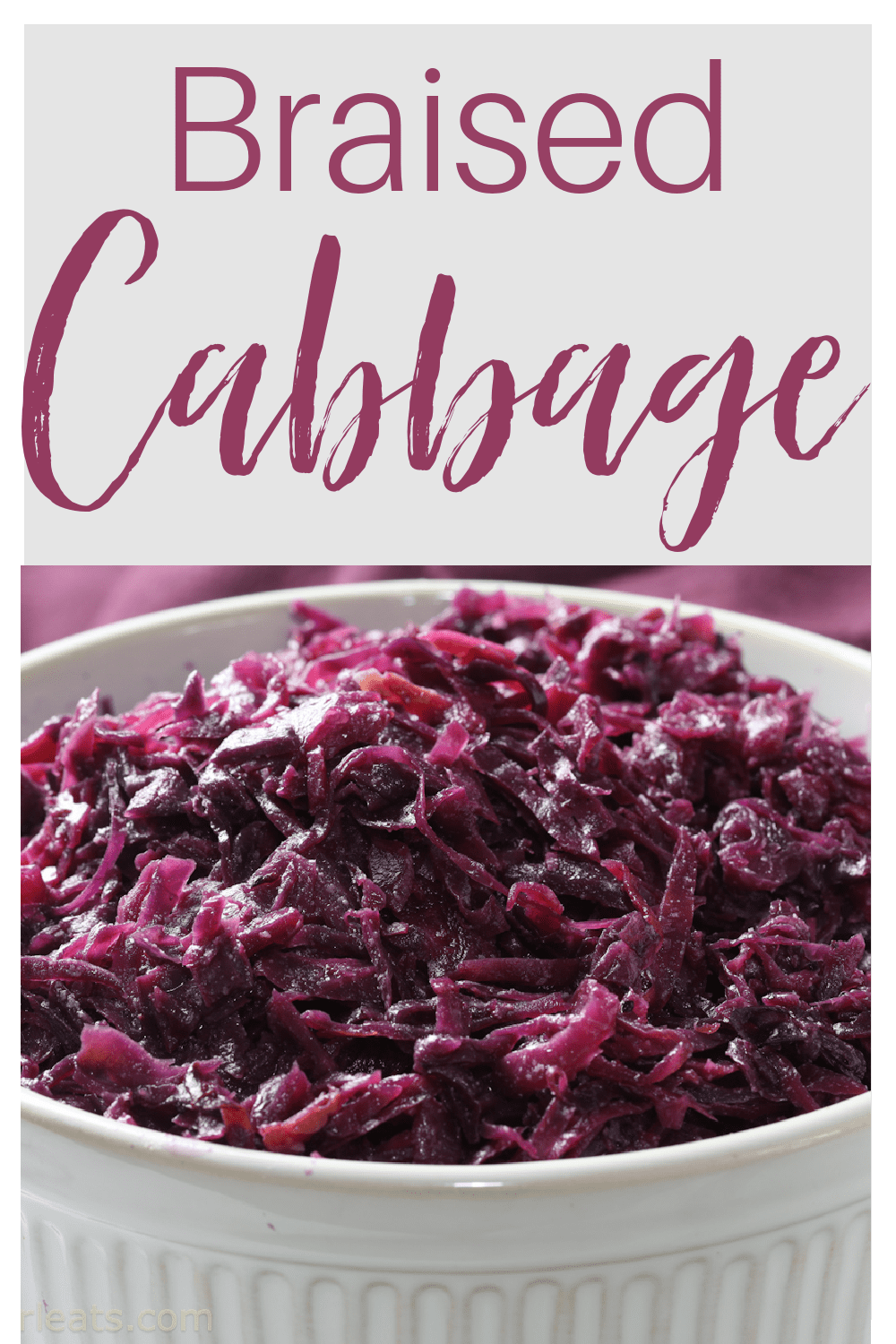 Braised red cabbage is a delicious Swedish side dish that's slow cooked, slightly sweet and perfect with pork or chicken.