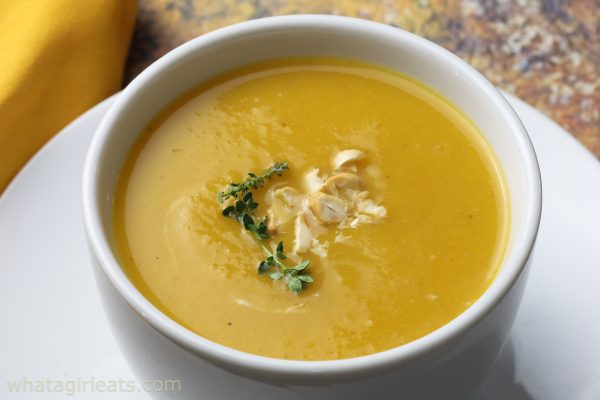 horizontal butternut soup.