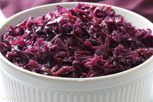 braised red cabbage.