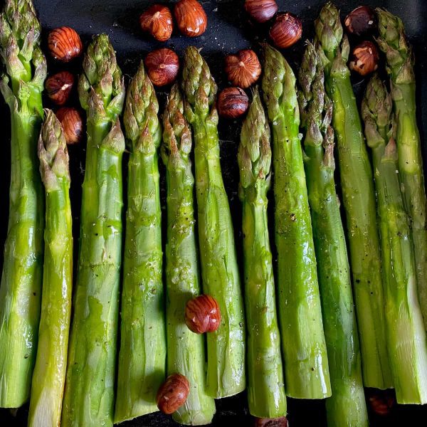 Gluten free side dishes roasted asparagus.