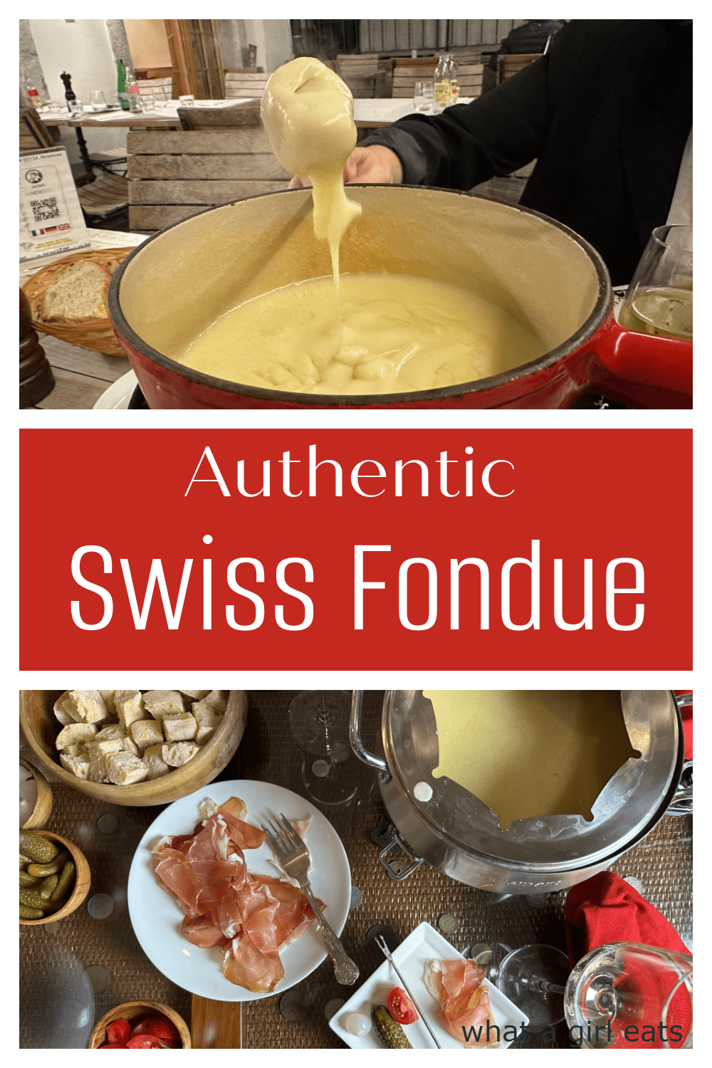 Cheese fondue is a classic Swiss dish popular in the Alps. This recipe serves four as a main dish and 8 as an appetizer.