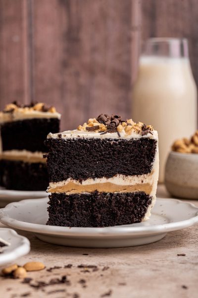 chocolate peanut butter cake.