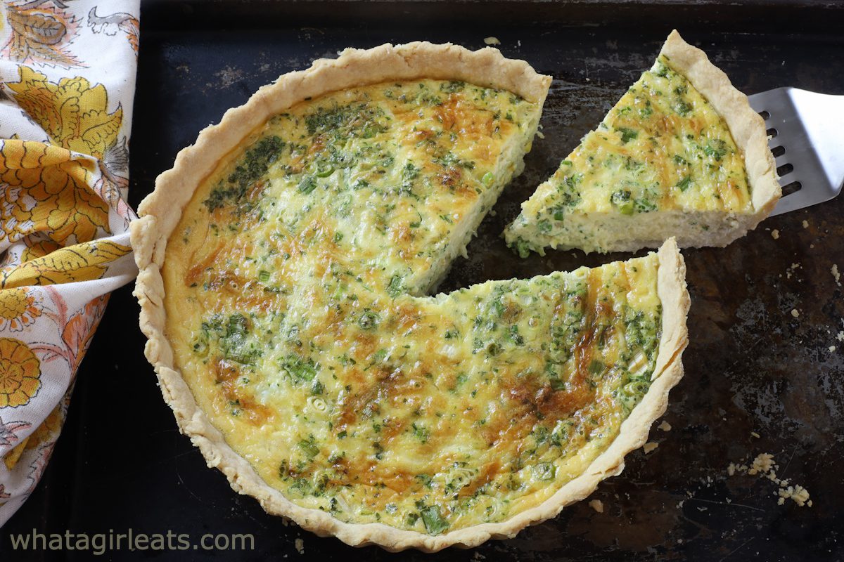 Crab Quiche - What A Girl Eats