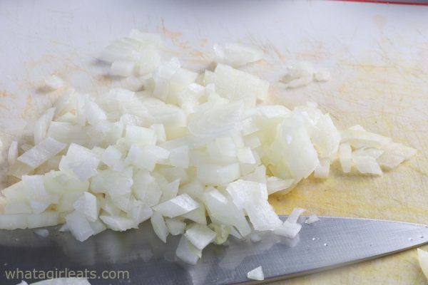 chopped onions.