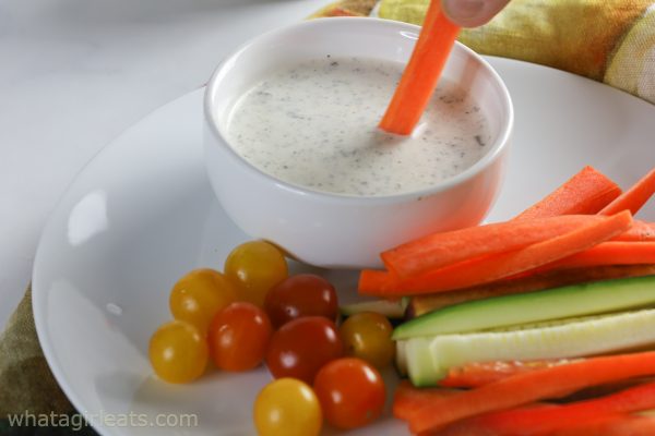 ranch dressing and carrot.