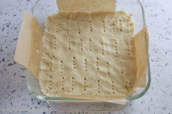 shortbread crust.
