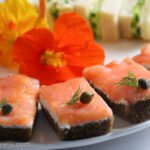 smoked salmon sandwiches.