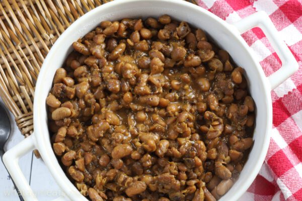 slow cooker baked beans.