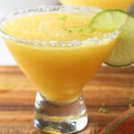 mango margarita closeup.