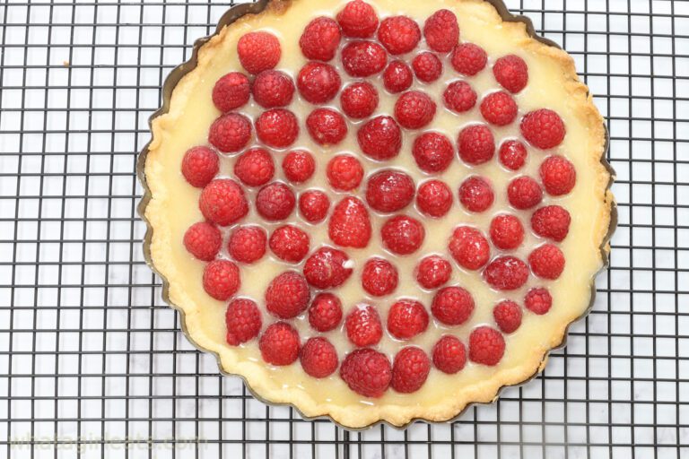 Layered Raspberry Tart Raspberry Tart - What A Girl Eats