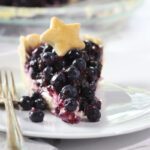 blueberry pie with cream cheese filling.