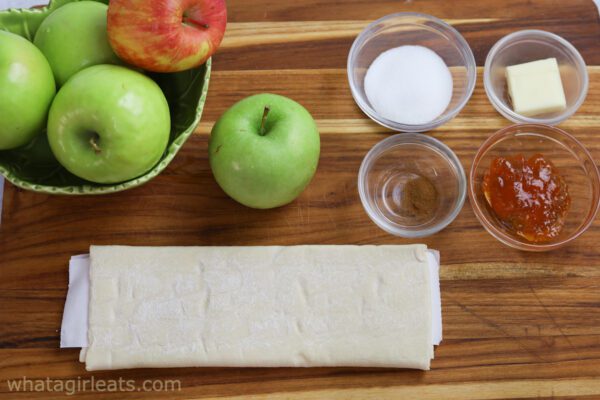 apple tarts ingredients.