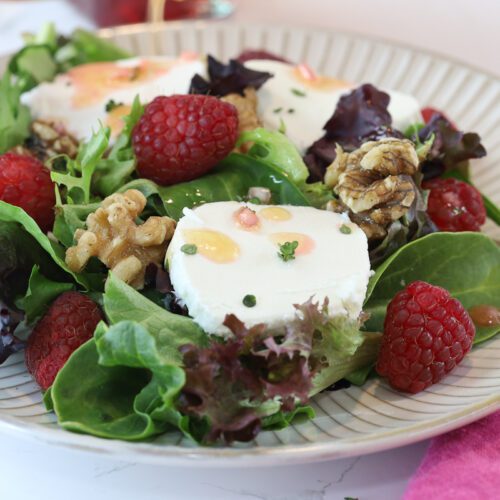 raspberry vinaigrette.