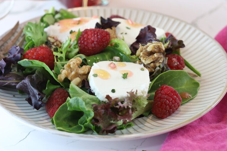 raspberry vinaigrette.