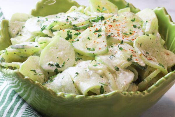 mediterranean cucumber salad.